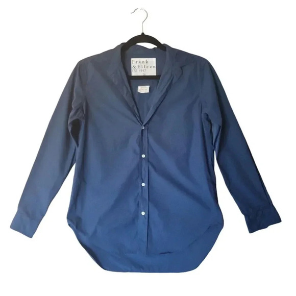 New Frank & Eileen Relaxed Frank Button Up Shirt Dark Blue Size Small - Picture 1 of 6